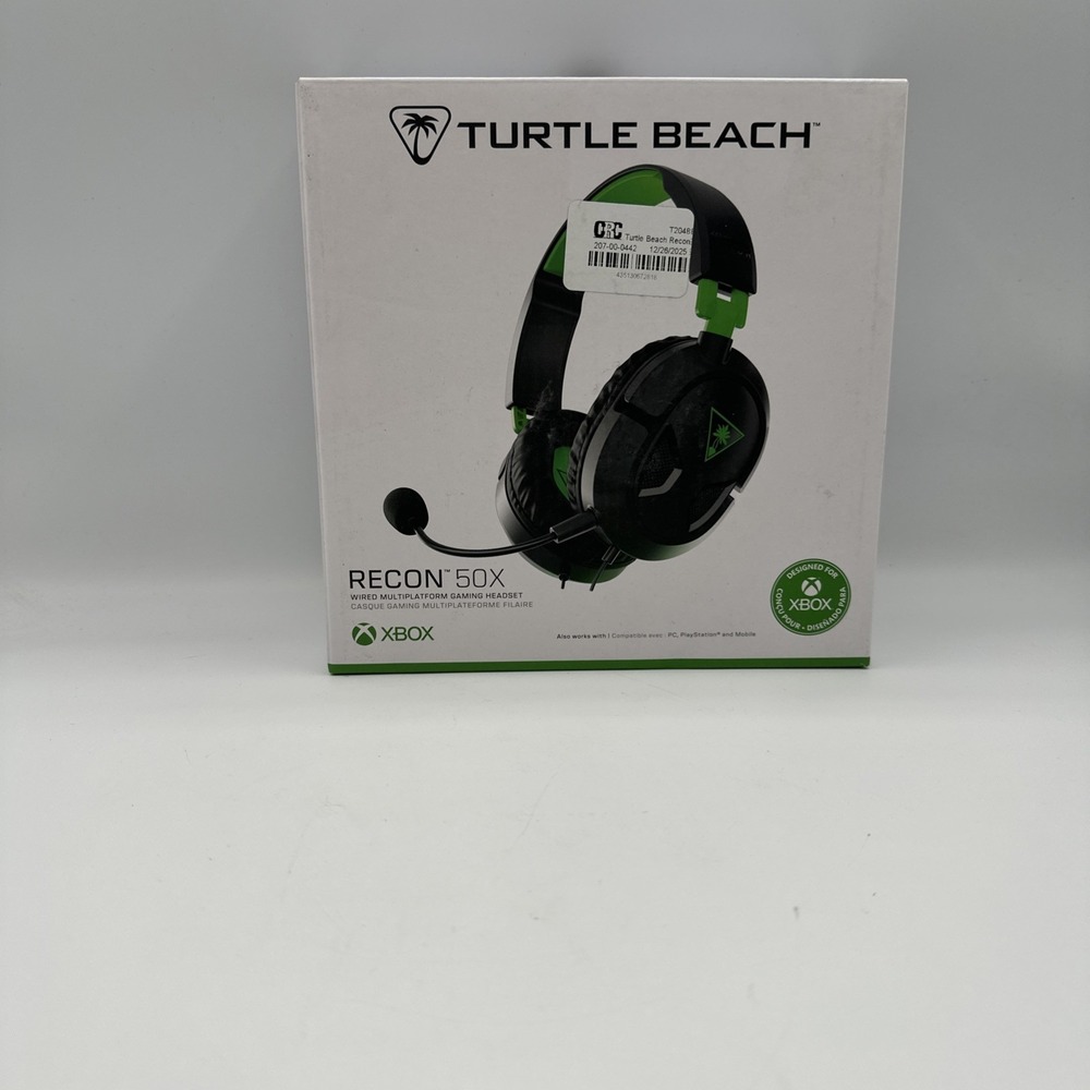 Turtle Beach Recon 50X Xbox Wired Headset Black/Green #RD4